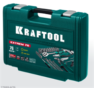 KRAFTOOL EXTREM-76, 76 предм., (1/2″+3/8″+1/4″), универсальный набор инструмента 27889-H76