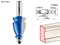 ЗУБР 44.5 x 28 мм, хвостовик 12 мм, фреза кромочная фигурная №3, Профессионал (28714-44.5) 28714-44.5 - фото 109386