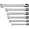 ЗУБР 6 шт, 8 - 17 мм, набор комбинированных трещоточных гаечных ключей, Профессионал (27074-H6) 27074-H6_z01