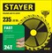 STAYER Fast, 235 x 32/30 мм, 24Т, быстрый рез, пильный диск по дереву (3680-235-32-24) 3680-235-32-24_z01