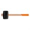 Киянка резиновая, 680 г, черная резина, деревянная рукоятка Sparta 111555