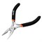 Длинногубцы Mini, 130мм, никелированные, прямые, авторазжим//Sparta 17820