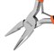 Длинногубцы Mini, 130мм, никелированные, прямые, авторазжим//Sparta 17820