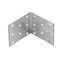 Крепежный уголок равносторонний 2 мм, KUR 60 x 60 x 50 мм Россия Сибртех 46420