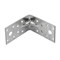 Крепежный уголок усиленный 1.7 мм, KUU 70 x 70 x 40 мм Россия Сибртех 46409