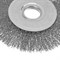 Щетка для УШМ, 125 мм, "Плоская", витая нержавеющая проволока 0.3 мм, посадка 22.2 мм Denzel 746563