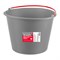 Ведро строительное пластмассовое 12 л, ударопрочное, обрезиненная ручка Matrix 81462