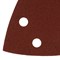 Треугольник абразивный на ворc. подложке под "липучку", перф., P 150, 150х150х100 мм, 5 шт. Denzel 738637