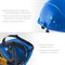 ЗУБР ФОРТ, синяя, храповый механизм регулировки, универсальное крепление для наушников и щитков, защитная каска, Профессионал (11094-3) 11094-3_z01