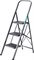 СИБИН 3 ступени, 71 см, c широкими обрезиненными ступенями, стальная стремянка (38807-03) 38807-03_z02