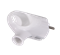 Вилка угловая с ушком с/з, белая 16А 250В Вихрь 73/12/1/2