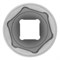 Головка торцевая, 27 мм, шестигранная, CrV, под квадрат 1/2 Stels 13836