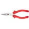 Длинногубцы прямые Standard, 160 мм, шлифованные, пластмассовые рукоятки Matrix 17150