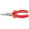 Длинногубцы прямые Standard, 180 мм, шлифованные, пластмассовые рукоятки Matrix 17152
