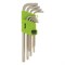 Набор ключей имбусовых Tamper-Torx , 9 шт: ТТ10-ТТ50.45x, закаленные, удлиненные, никель Сибртех 12322