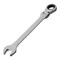 Ключ комбинированный трещоточный, 17 мм, CrV, шарнирный, зеркальный хром Matrix Professional 14869