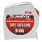 Рулетка Chrom,3 м x 13 мм,хромированный корпус Matrix 31036