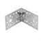 Крепежный уголок усиленный 1.7 мм, KUU 90 x 90 x 65 мм Россия Сибртех 46412