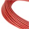 Трос металлополимерный красный ПР-3.0, толщина 3.0 мм, моток 20 метров Россия Сибртех 47644