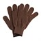 Перчатки трикотажные, акрил, коричневый, оверлок Россия Сибртех 68653
