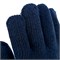 Перчатки трикотажные, акрил, двойные, синий, двойная манжета Россия Сибртех 68685
