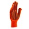 Перчатки трикотажные, акрил, ПВХ гель, "Протектор", оранжевый, оверлок Россия Сибртех 68669