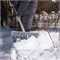 Лопата для уборки снега алюминиевая, 430 х 370 х 1350 мм, деревянный черенок, Россия, Сибртех 61582