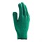 Перчатки трикотажные усиленные, гелевое ПВХ-покрытие, 7 класс, зеленые Россия Сибртех 68184