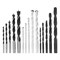 Набор сверл по бетону, металлу, дереву 4-5-6-8-10 мм, 15 шт, пластиковый бокс, цилиндрический хвостовик Sparta 725085