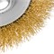 Щетка для УШМ, 125 мм, М14, "тарелка", латунированная витая проволока Matrix 74616