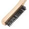 Щетка зачистная четырехрядная, закаленная прямая проволока с деревянной ручкой Сибртех 74804