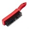 Щетка зачистная шестирядная, закаленная прямая проволока с пластиковой ручкой Matrix 74816