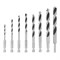 Набор сверл по дереву, 3-4-5-6-7-8-9-10 мм, 8 шт, шестигранный хвостовик, пластиковый кейс, Matrix 70285