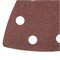 Треугольник абразивный на ворсовой подложке под "липучку", перфорированный, P 40, 93 мм, 5 шт Matrix 73857