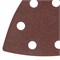Треугольник абразивный на ворсовой подложке под "липучку", перфорированный, P 60, 93 мм, 5 шт Matrix 73858