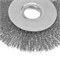 Щетка для УШМ, 125 мм, "Плоская", витая нержавеющая проволока 0.3 мм, посадка 22.2 мм Denzel 746563