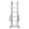 Лестница, 3 х 6 ступеней, алюминиевая, трехсекционная, Россия, Сибртех 97816