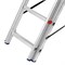Лестница, 3 х 7 ступеней, алюминиевая, трехсекционная, Россия, Сибртех 97817