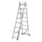 Лестница, 3 х 8 ступеней, алюминиевая, трехсекционная, Россия, Сибртех 97818