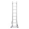 Лестница, 2 х 8 ступеней, алюминиевая, двухсекционная, Россия, Сибртех 97908