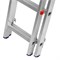 Лестница, 3 х 11 ступеней, алюминиевая, трехсекционная, Россия, Сибртех 97821