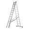 Лестница, 3 х 12 ступеней, алюминиевая, трехсекционная, Россия, Сибртех 97822
