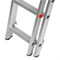 Лестница, 3 х 14 ступеней, алюминиевая, трехсекционная, Россия, Сибртех 97824