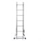 Лестница, 2 х 7 ступеней, алюминиевая, двухсекционная, Россия, Сибртех 97907