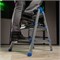Стремянка двухсторонняя 3 ступени, сталь профиль, стальные ступени, Россия Сибртех 97983