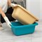 Таз пластмассовый прямоугольный 25 л, бежевый, Home Palisad 929925