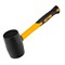 Киянка резиновая, 16 oz, черная резина, фибергласовая рукоятка// Denzel 7711185