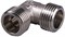 GENERAL FITTINGS 1/2″, никель, уголок (51071-S/S-1/2) 51071-S/S-1/2