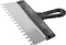 ЗУБР 300 мм, зуб 10 х 10 мм, зубчатый пластиковая ручка, нержавеющий, фасадный шпатель (10078-30-10) 10078-30-10