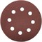 Круг шлифовальный ЗУБР ″Мастер″ универсальный, из абразивной бумаги на велкро основе, 8 отверстий, Р600, 125мм, 5шт 35562-125-600